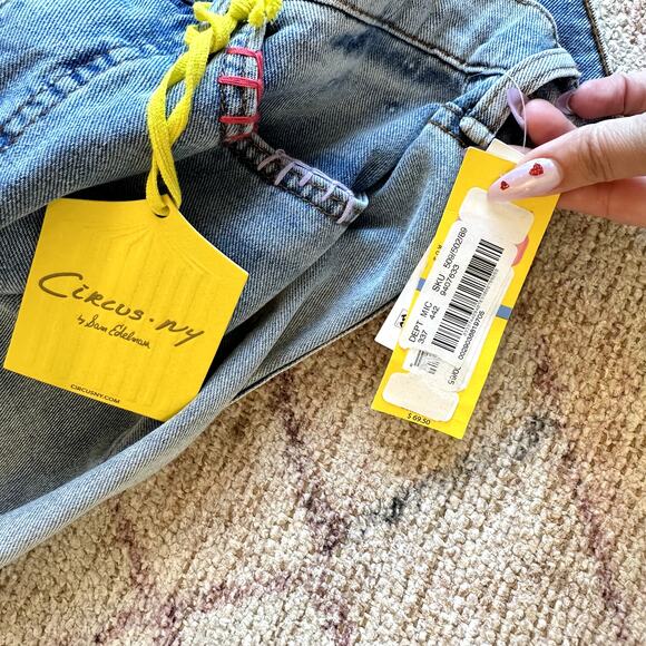 NWT CIRCUS NY SAM EDELMAN Denim Maxi Skirt Size 25 Glam Modern Indie Casual Luxe - Picture 12 of 12